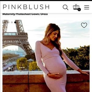 Pink Blush maternity gown